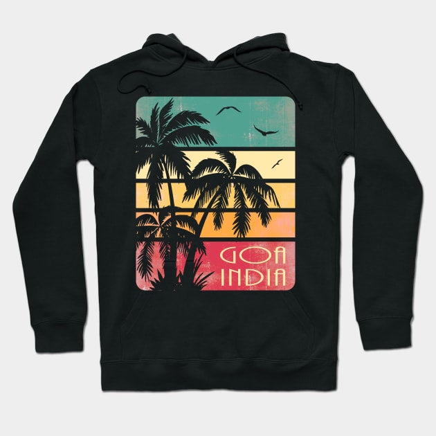 Goa India Vintage Summer Hoodie by Nerd_art